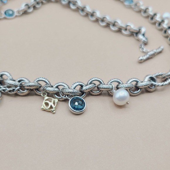 David Yurman Old World Link Charm Necklace - Picture 5 of 7